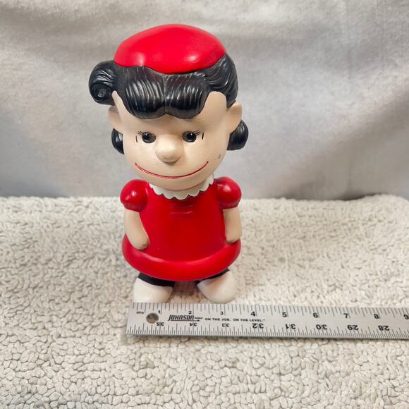 Peanuts Lucy Vintage Hand Painted Ceramic RARE 1968 Shultz Charlie Brown - Picture 6 of 16